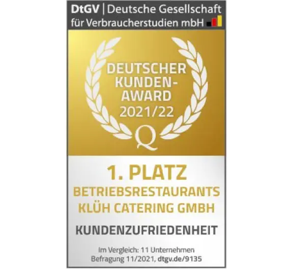 Deutscher Kundenaward Betreibsrestaurant 2021-22
