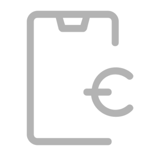 Eine Illustration von einem Icon in grauer farbe von einem Klemmbrett